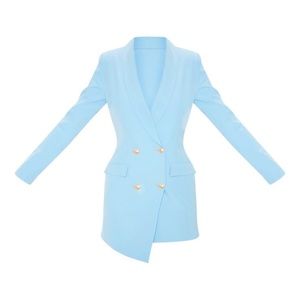 Baby Blue Blazer Dress